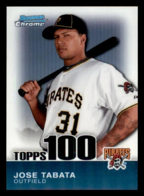 2010 Bowman Chrome Topps 100 Prospects #TPC54 Jose Tabata /999 - Image 1 of 2