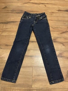 Justice Premium Jeans Super Skinny Simply Low Girls Denim Size 6R ~ EUC - Picture 1 of 6