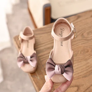 Toddler Kid Baby Girls Bowknot Princess Dress Shoes Casual Walk Trainner Sandals - Picture 1 of 16