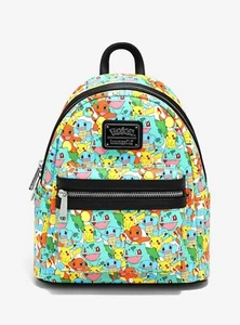 Loungefly Pokémon Starters All-Over Print Mini Backpack - NEW! - Picture 1 of 4