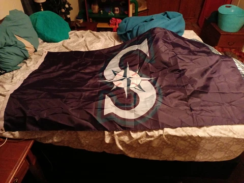 Seattle Mariners Double Sided Flag Cover