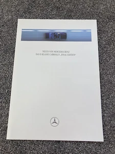 Mercedes-Benz E-Klasse Cabriolet "Final Edition" Prospekt Prospekt - Deutsch DE - Bild 1 von 1