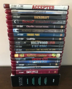 HD DVD used Movie Bundle Over 20 Discs Action Comedy Smallville Matrix - Picture 1 of 13