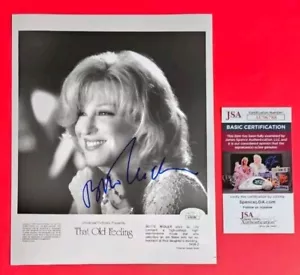 BETTE MIDLER SIGNIERT ORIGINAL VINTAGE 8"X10" PROMO FOTO MIT JSA COA psa bas - Bild 1 von 1