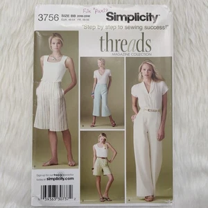 Simplicity 3756 Sewing Pattern * Size: 20W-28W * Pants & Shorts each in 2 Length - Picture 1 of 3