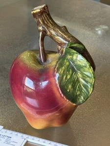 Frühes Jahrhundert modernes französisches handwerkliches Calvados Schnapsgefäß - Ombré apfelförmig - Bild 1 von 18
