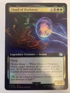 MTG - Cloud of Darkness - FOIL Extended Art #481 - Final Fantasy NM - Picture 1 of 1