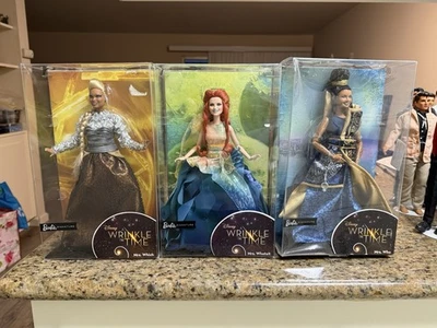 Barbie Signature Disney A Wrinkle in Time Mrs Whatsit, Which, Who, Lote de 3, Nuevo en caja Foto 1 de 4