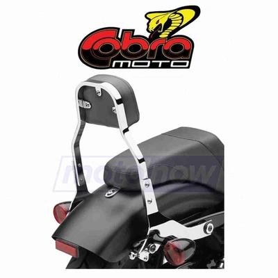 Cobra Short Detachable Backrest for 2000-2006 Harley Davidson FLSTC Heritage bl Foto 1 de 4