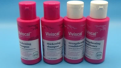 2 X Viviscal Thickening Shampoo&Strengthening Conditioner Travel Set 1.7oz Each - Image 1 of 2