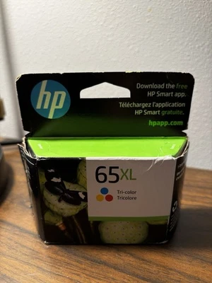 HP 65XL Tri Color Ink Cartridge N9K03AN OEM Sealed Exp Sept 2026 NEW Genuine - Image 1 of 2