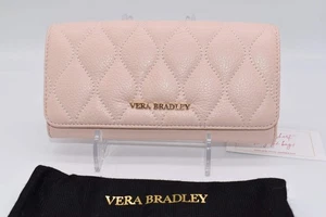 Portafoglio Vera Bradley Georgia in pelle trapuntata colore nudo - Foto 1 di 10
