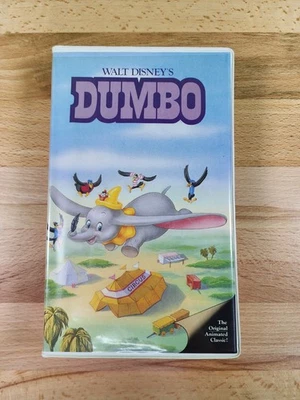 Walt Disney’s “Dumbo” Pink Spine 1991 Rare HTF Black Diamond Clamshell - Image 1 of 4