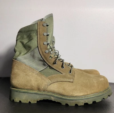 Botas de combate militares UFCW 8430 R biqueira de aço sola Vibram Sola Sage USAMem tamanho 13 - Imagem 1 de 4