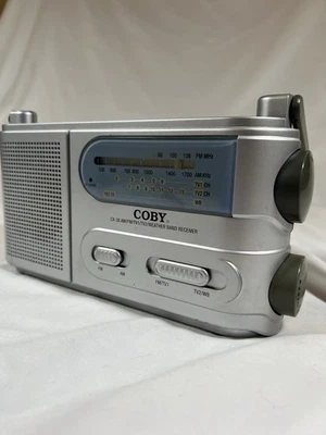 Coby CX-38 Portable AM FM TV / Weather Band Radio - No Cord - Works - Image 1 of 4