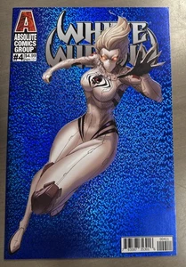White Widow #4 Jamie Tyndall Blue Foil Cover A Variant Absolute Comics - Bild 1 von 2