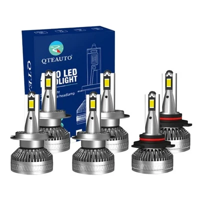 Luz antiniebla LED 9005/HB3/H10 H7 6 piezas haz alto haz bajo 140 W para BMW 540I 1997-2000 Foto 1 de 4