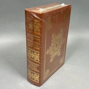 SEALED Easton Press: The Notebooks of Leonardo da Vinci Leather Gilded RARE - Foto 1 di 13