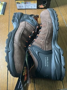 Zapatos de seguridad Thorogood para hombre 8 botas de trabajo marrón con cordones ASTM 804-4019 talla 9W - Imagen 1 de 8