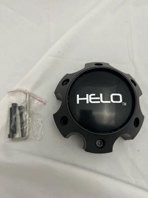 Tapa central de rueda Helo plana negra mate 6 tacos con tornillos 1079L140HE1SB S057L140 Foto 1 de 4