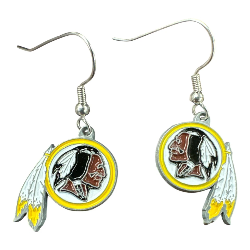 NFL FDE135 Washington Redskins Dangling Earrings