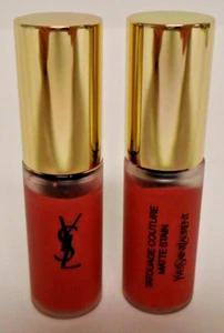 2x Yves Saint Laurent Tatouage Couture 16 Matte Lip Stain NWOB 0.10 fl oz/3ml Ea - Picture 1 of 3
