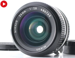 Video [COMO NUEVO] Nikon Nuevo Nikkor 24mm f2.8 no Ai MF Lente Gran Angular de JAPÓN - Imagen 1 de 8