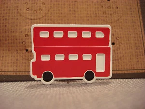 TEN79LA BOUTIQUE DESIGNER ENGLAND ROT DOPPELDECKER BUS METALL ANSTECKNADEL - NEU - Bild 1 von 1