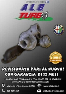 TURBOLADER ALFA ROMEO 159 1.9 JTDM 110KW 150PS 12 MONATE GARANTIE - Bild 1 von 5