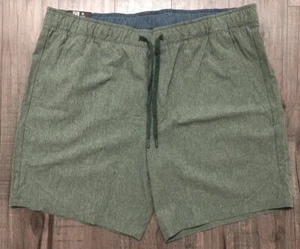 Pantaloncini pull-on Eddie Bauer da uomo UPF 50 Quick Dry Woven Tech taglia XXL verde anatra - Foto 1 di 12