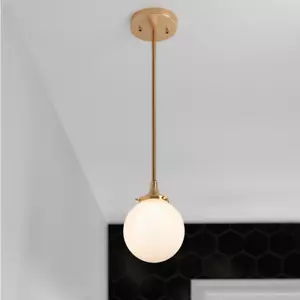 Signature Hardware Alfaro Single Light Pendant-BRUSHED GOLD - Picture 1 of 2