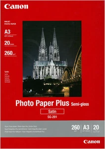 CARTA FOTOGRAFICA INKJET CANON PLUS SEMI-GLOSS 20 FOGLI A3 260 GRAMMI - Foto 1 di 2