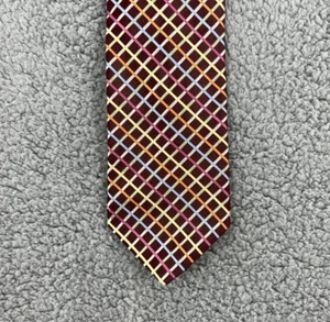 Murano Collezione Mens Tie Orange Brown Blue Green Yellow Pink NEW with Tags - Picture 1 of 6