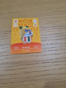 Genuine Animal Crossing amiibo card Series 4 #324 Graham - Picture 1 of 1