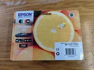 CARTUCCIA EPSON 33 ARANCIA ORIGINALE - MULTIPACK COLORI NERO - Foto 1 di 10
