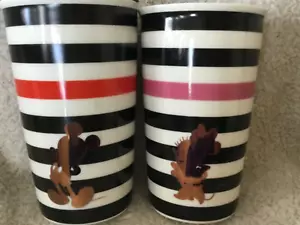 2er Set, Disney Mickey & Minnie Mouse Keramik Thermo Reisebecher mit Deckel - Bild 1 von 4