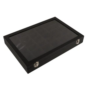 Rock Collection Box Rock Vitrine Rock Collection Case 36 Grid Rock - Bild 1 von 12