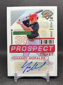 2024 Panini Prospect Edition YOHANDY MORALES Prospect Ticket AUTO Washington - Imagen 1 de 3