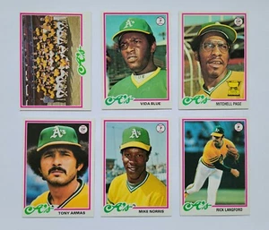 1978 Topps Oakland A's Athletics Team Set (26 Cards) Near Mint - Picture 1 of 2