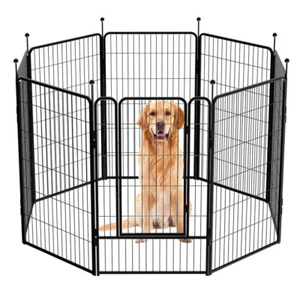 45" Dog Playpen ,Indoor & Outdoor Dog Cage Pet Enclosure , Portable Pet Playpen - Picture 1 of 39
