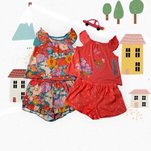 Carters Gir's 4-piece Summer Shorts Outfit Set, Combi outfits,  Age 3 Years BNWT