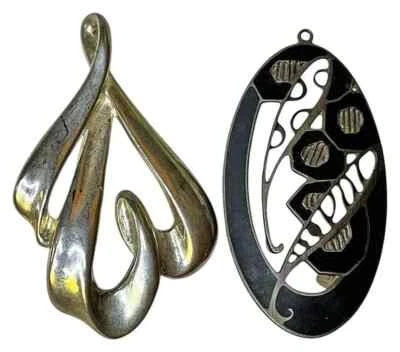 Vintage Silver Toned Pendants Signed Edgar Berebi & Heart Pendant – YOU PICK - Image 1 of 2