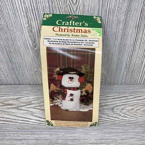 Vtg Crafter’s Christmas Designed By Kathie Iselin Muslin Snow Character Kit, NEW - Picture 1 of 5