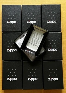 ZiPPO Etui LEER Etuis 10 x ORIGNAL incl. Einleger mit Beschreibung etc. - Bild 1 von 2