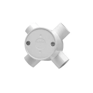 Caja de conexiones redonda conducto Clipsal profundo 4 vías 25 mm PVC gris 240/25/4D - Imagen 1 de 6