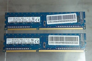 Hynix 8GB (2x4GB) DDR3 1600Mhz PC3-12800U-11-12-A1 RAM Memory DIMM - Picture 1 of 3