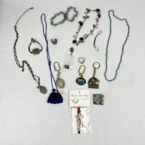 Lot of Mixed Vintage Costume Jewelry plus Keychains, Bookmark FUN!! - Picture 1 of 7