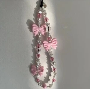 Mobile Strap Phone Charm Beads Chain Fashion Jeweller Anti-Lost Phone Lanyard - Zdjęcie 1 z 4