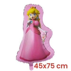 (2 Pack) Super Mario Princess Peach Balloon Pink Birthday Party Decoration - Picture 1 of 2