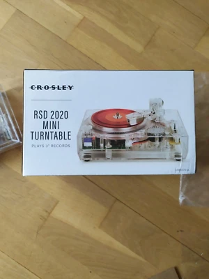 MINI TURNTABLE CROSLEY RSD 2020. TOCADISCOS 3" INCH,PULGADAS. NUEVO. CR6037A-CL. - Immagine 1 di 4